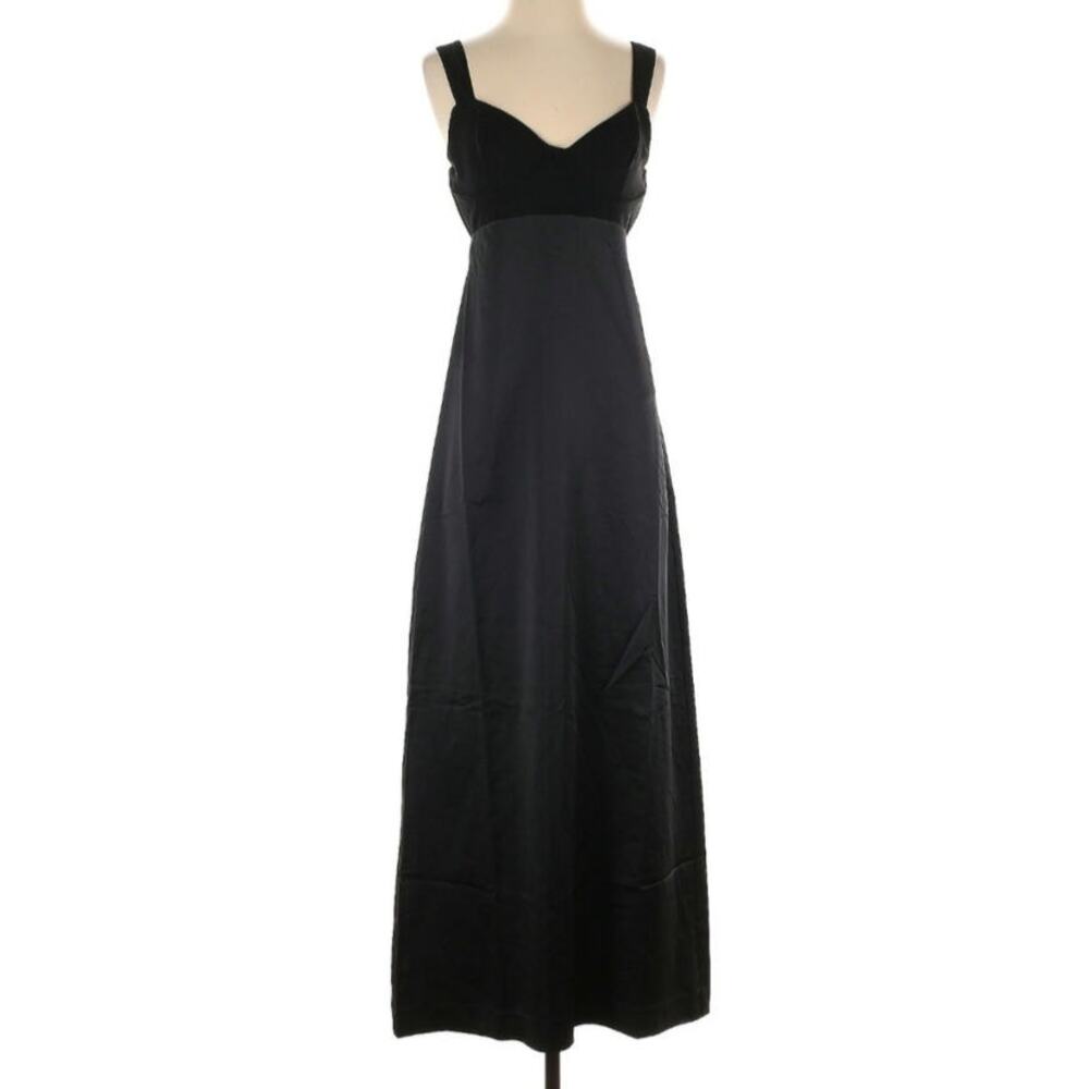 NWT Free People Gia Black Satin Maxi Size 0 Dress - Picture 3 of 8